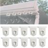 10pcs Outdoor RV Awning Hangers RV Awning Hooks S Shaped Hook Kit Camping Motorhome Tent Rail Hooks Campervan