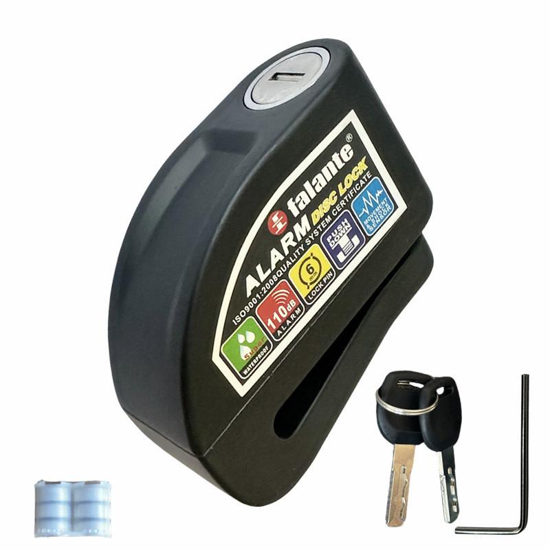 

Водонепроницаемый замок для сигнализации мотоцикла, противоугонный замок для мотоцикла, замок для дискового тормоза горного велосипеда + сумка + 1,5 м трос-напоминалка