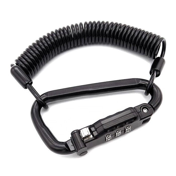 Diebstahlschutz Motorradhelm / Zahlenschloss mit Karabiner Tourtecs