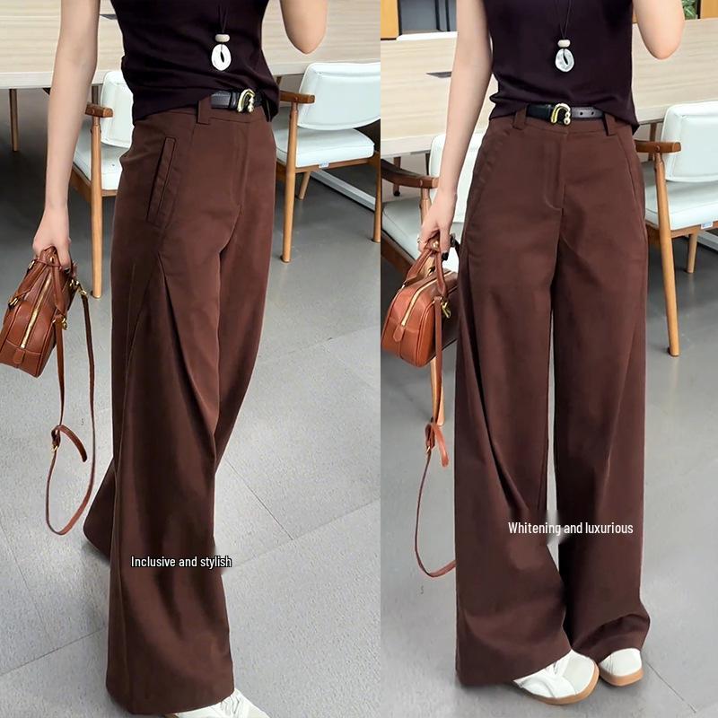 

Women s Fashion Scimitar High-Waist Harem Pants - Spring/Autumn 2025 Slimming Narrow/ Straight Leg. XL / 29【120-130 lbs recommended】