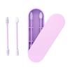 1 Set Multi-purpose Double-end Silicone Cotton Swab Stick Multicolor Silicone Makeup Cotton Swab Waterproof Earpick Daily Life