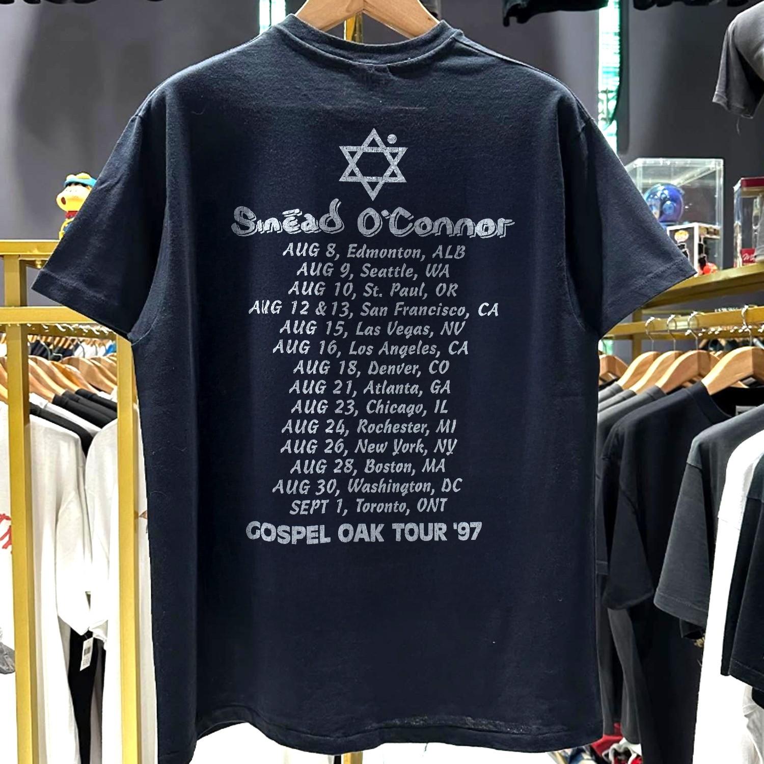 1997 Sinead O Connor Gospel Oak Tour Promo T-Shirt Black XXL 4XL