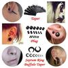 14G-00G Ear Expander Kit Acrylic Tapers Plugs Acrylic Cone Silicone Tunnel Spiral Cone Piercing Kits for All Piercings