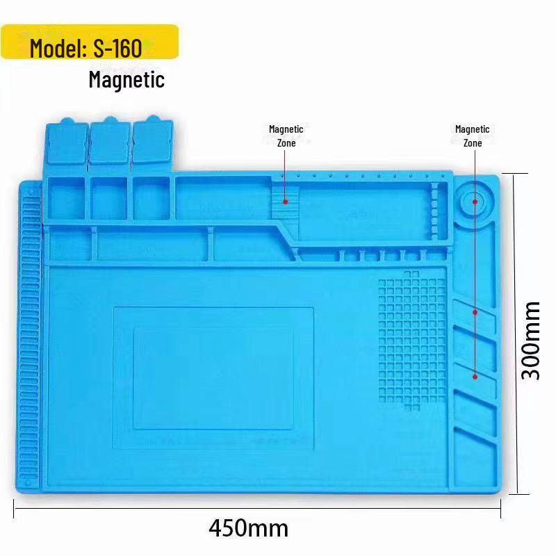 Anti-Static Silicone Repair Workbench Pad - Heat Resistant & Insulated for Mobile, Phone, and Computer Repairs