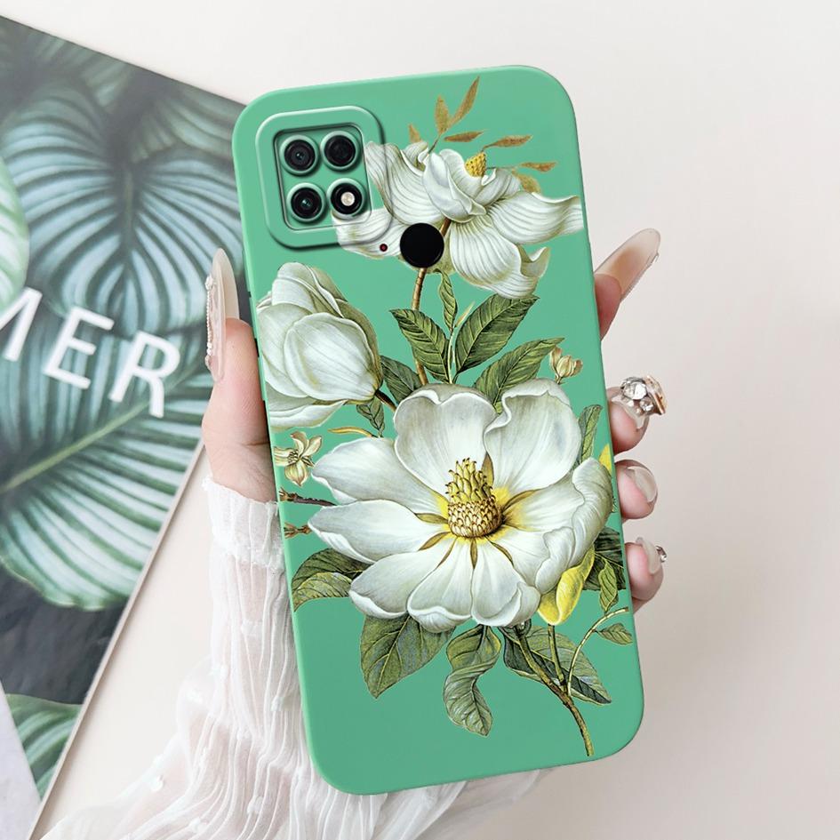 For Xiaomi Poco C40 Case 220333QPG Fashion Daisy Flower Graffiti Soft Silicone Shockproof Back Cover For Poco C40 PocoC40 Bumper