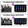 For Mercedes Benz Smart Fortwo 2006 2007 2008 2009 2011-2015 Bilradio Multimedia Player Android 2 Din Carplay Navigasjon GPS