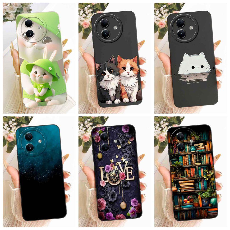 For itel S24 4G Case Loverly Cartoon Cat Soft Silicone Cover For ITEL S24 4G S667LN Shockproof Phone Cases Fundas
