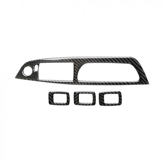 Best Carbon Fiber Door-Window Panel Button Frame Cover For BMW X5 E70 X6 E71