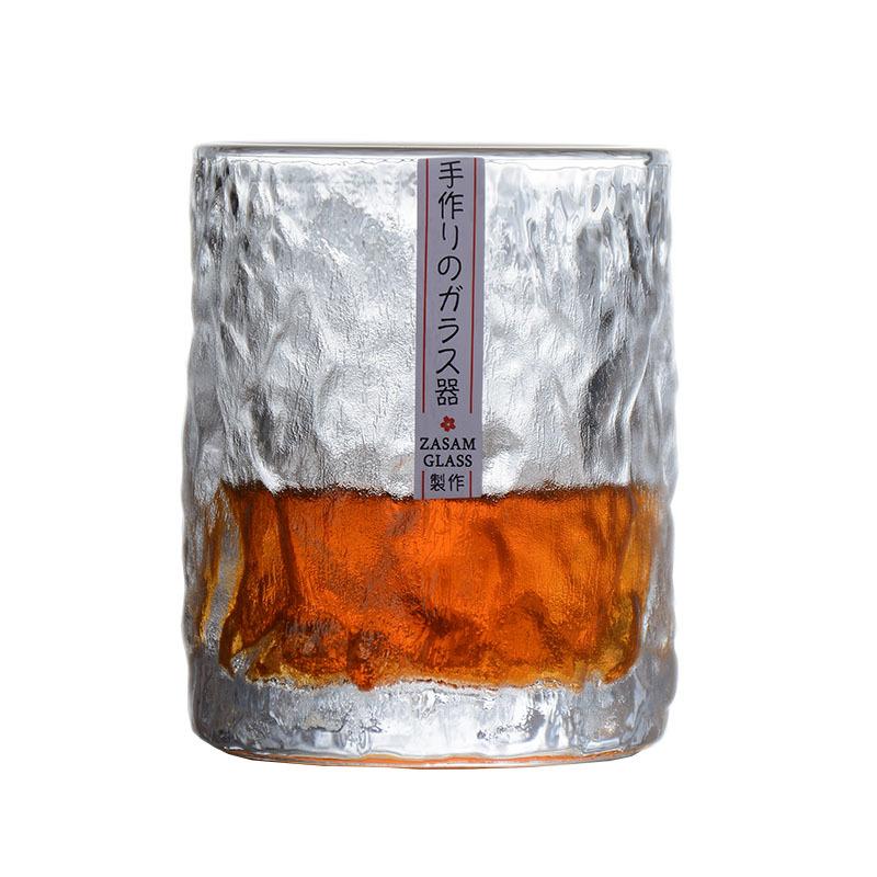 Japan Aderia Design First Snow Whisky Glass Old Fashioned Whiskey Glasses Thick Heavy Base EDO Crystal Glacier Tumbler Beer Cup 240ml