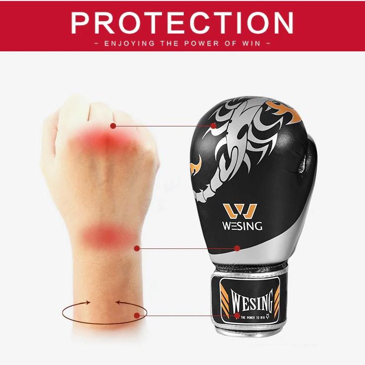 Wesing Gloves Boxing Gloves Manoplas Boxeo Training Punch Mitts Luva Boxe Guantes Boxeo Sanda Muay Thai Gloves