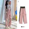 Women  Cargo Pants   Loose Harajuku Y2K Straight Trousers American Retro Hip Hop Casual Bf Wide Leg Pants