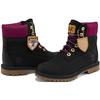 Timberland Heritage 6 Inch Waterproof Boots 'Black Nubuck With Pink' Women's A44KXW