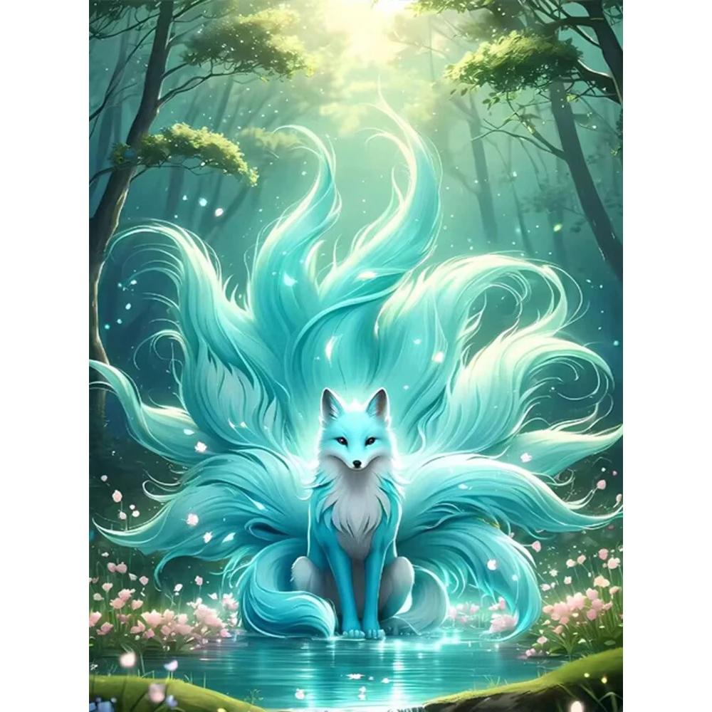 Fantasy Tier Fuchs Diamantmalerei Stickerei 5D DIY Neuankömmling Strassstein Bild Mosaik Kreuzstichsets Handgemacht Kindergeschenk