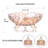 Qianxing Amber Glass Fruit Plate & Snack Dish Set