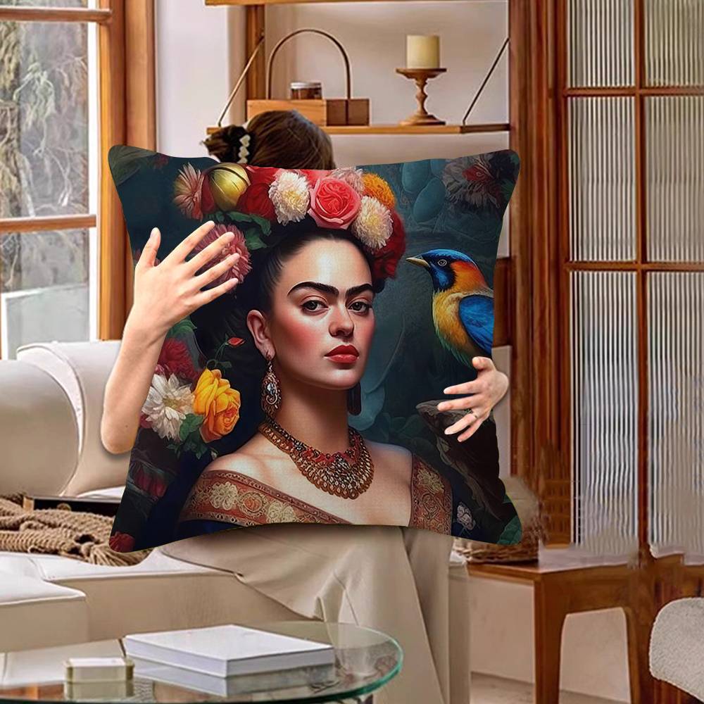 F-Frida K-Kahloes Art Pillow Cushion Cover Pillowcase Living Room Sofa Home Decor Customized
