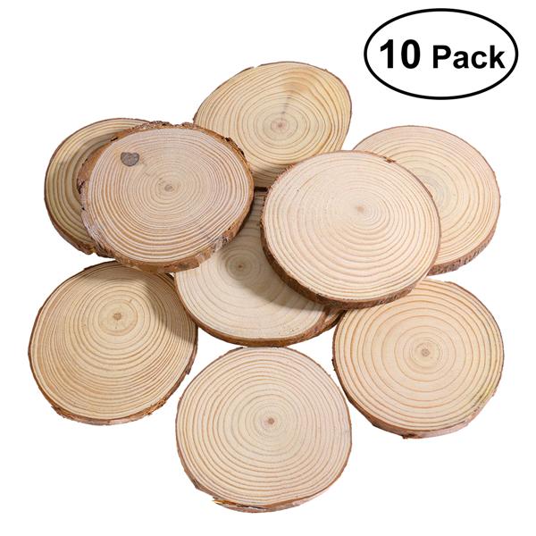 Phenovo Rodajas De Madera De Pino Para La Decoraci/ón 100pcs Artesan/ías De Bricolaje De La Boda