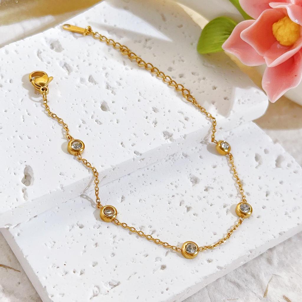 Meichen 18k Gull Ikke-Fargende Titanstål Dame Mote Armbånd - Enkle, Allsidige, Trendy Europeisk og Amerikansk Stil.