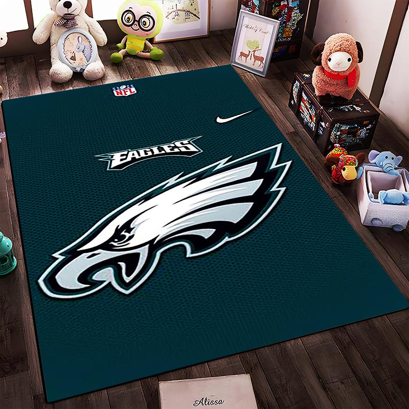 Philadelphia Eagles Logo Rug Design Non-slip rug suitable for living room and bedroom sofas