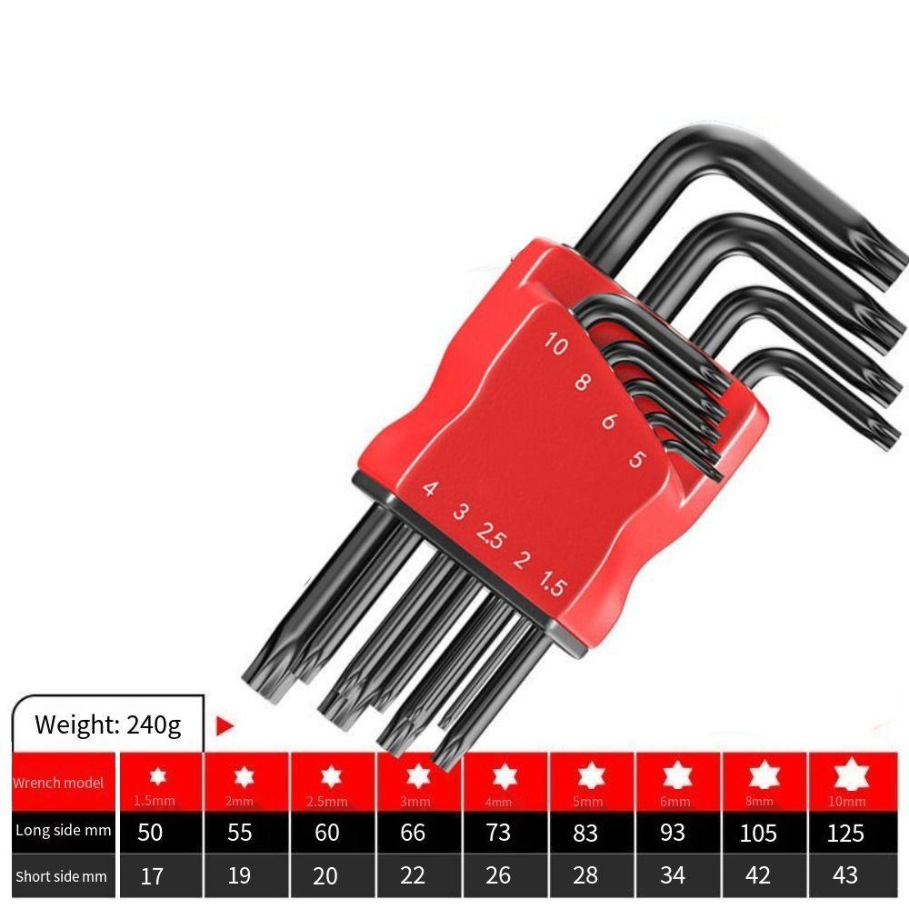 High-strength Double-End Screwdriver Hex Wrench Repair L Type Hex Wrench  Allen Key Set