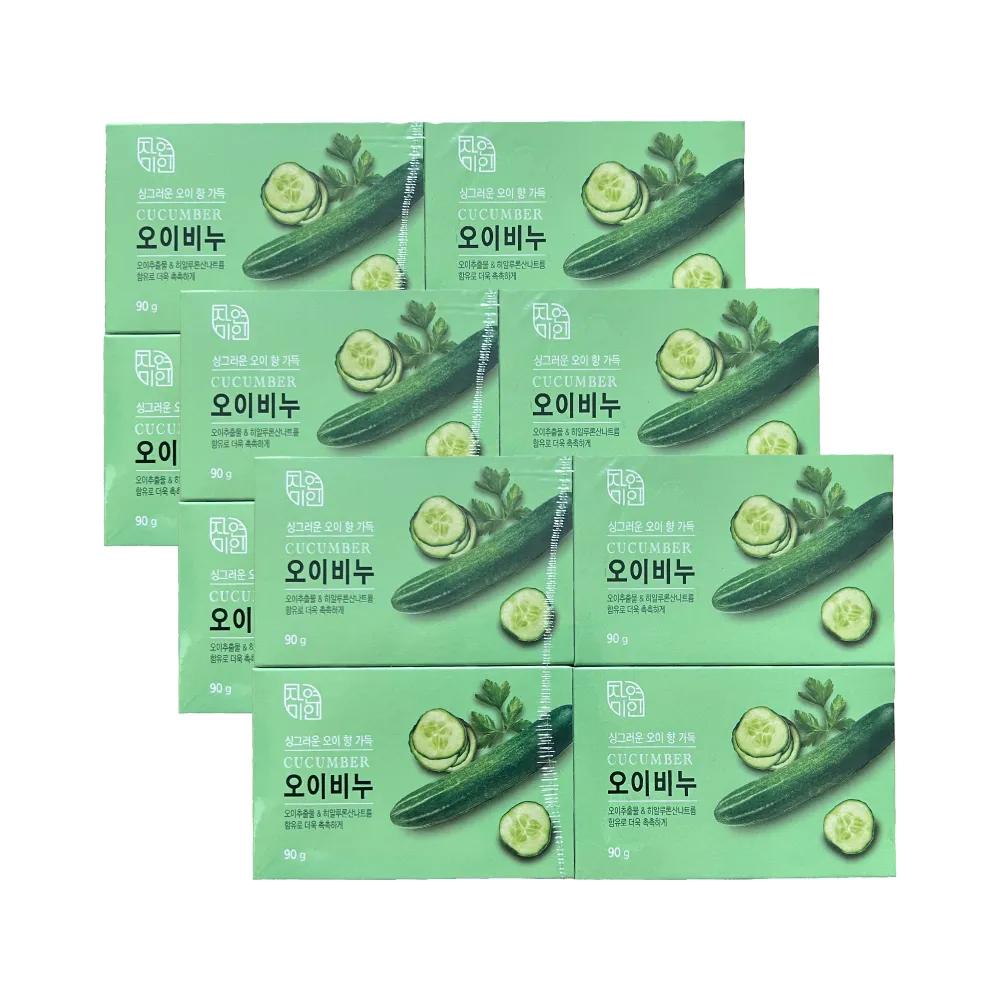 mugunghwa Natural Beauty Cucumber Soap 90g x 12 Packs Face Wash Soap