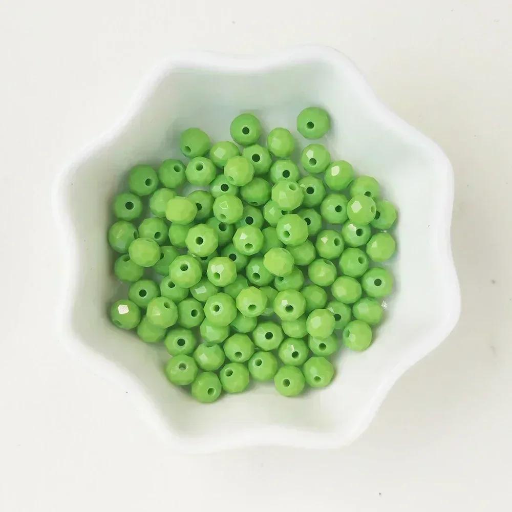 50 Stück Kristall Rondell Facettierte Glasperlen Für Schmuckherstellung DIY Damen Armband Halskette Schmuckzubehör 4*6mm