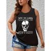 Leopard Tank Tops Cat Skull Dog Horse 3D Print Women O-Neck Floral Vest Off Shoulder Y2k Sleeveless Camisole Woman Top Clothing