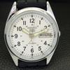 VINTAGE REFURBISHED SEIKO 5 AUTOMATIC 6309A JAPAN MENS WHITE WATCH a441689-1 Sk-a441689