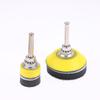 1/2/3Inch Hook And Loop Sanding Pad Kit 2Pcs With 1/4 Inches Shank Drill Attachment And Soft Foam Layer Buffering Pad