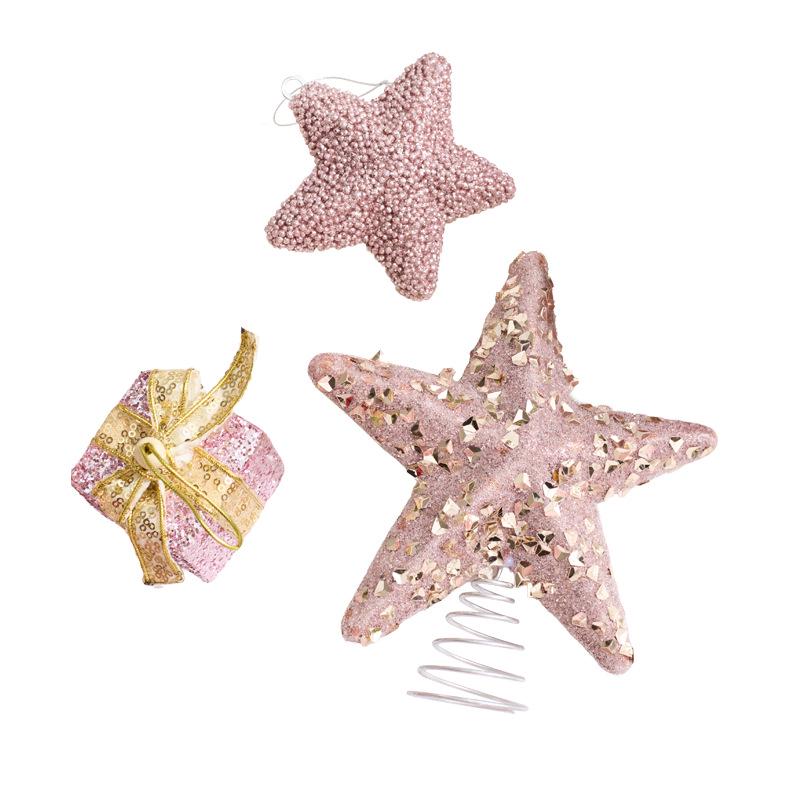 High-Quality Pink Foam Christmas Ball Ornament for Tree and Window Display