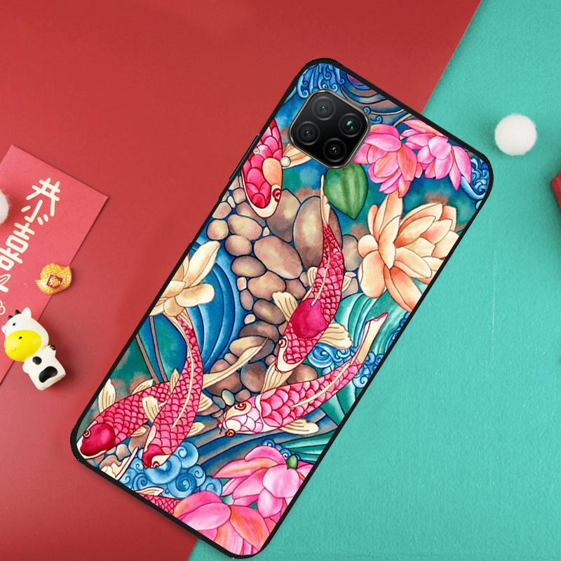 Ying Yang Koi Fisch Für Huawei Nova Y73 Y70 Y72 Y60 Y90 Y61 Y91 8i 7i 11i 12i 12s 9 10 SE P20 P30 P40 Lite Hülle