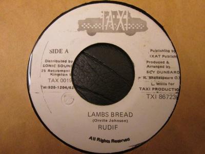 7inch Record RICKY RUDIE - Lambs Bread TAX0019 Taxi Jamaica Reggae, Ska & Dub Used