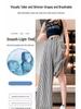 Women's Retro Striped Wide-Leg High-Waist Suit Pants - Spring 2026 Collection