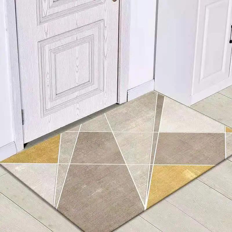 Nordic Absorbent Bathroom Non-slip Foot Mats Outdoor Porch Entrance Door Mat Living Room Carpet Home Rug Bath Mat Flooring Rugs