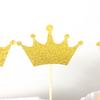 10Pcs Glitter Crown Cake Topper Wedding Birthday Party Decoration