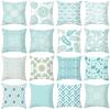 Mint Green Pillow Case Home Decorative Cushion Cover Modern Geometry Printing Pillowcase Sofa Couch Waist Pillow Covers