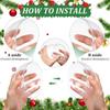 Christmas Transparent Balls Hanging Pendants for Xmas Tree Plastic Hollow Ball Ornaments Wedding Party Home Decoration Supplies
