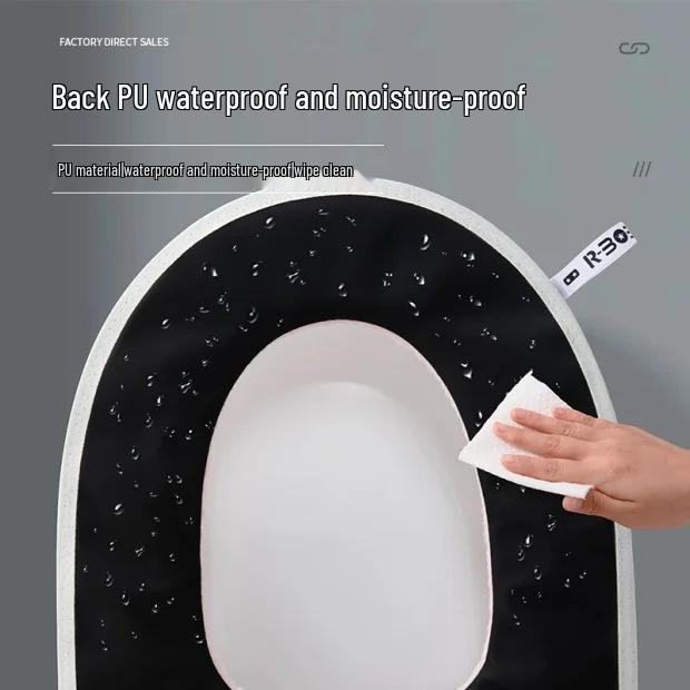 Universal Waterproof Toilet Seat Cushion - Thickened for Winter, All-Season Comfort