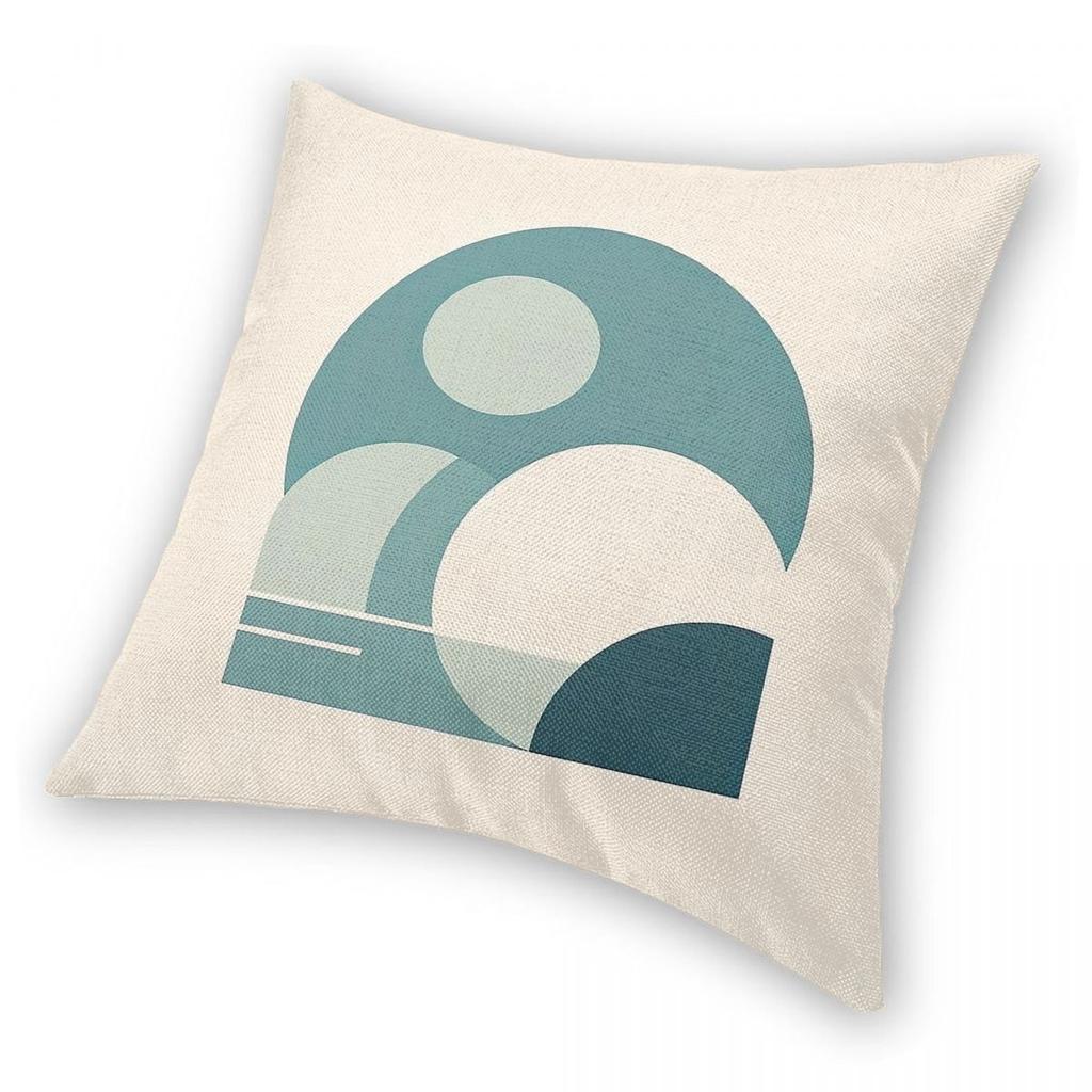 Soothing Geometric Minimalism Square Pillowcase Polyester Linen Velvet Creative Zip Decor Pillow Case Room Cushion Cover