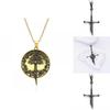 Unique Geometric Metal Necklace Inspired By With Elegant Short Sword Design