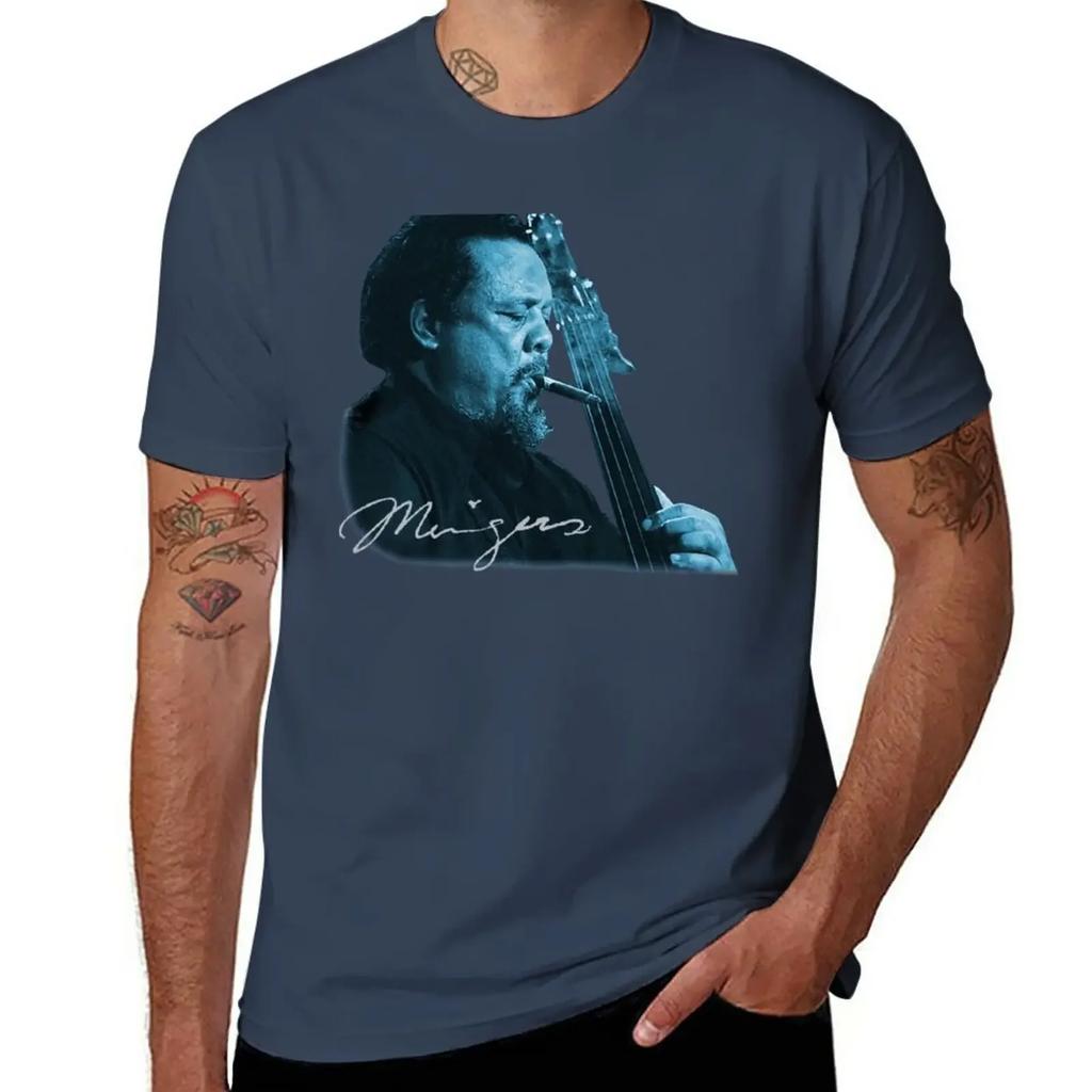 T-Shirt Charles Mingus abbigliamento vintage stampa animale per ragazzi ragazzi stampa animale abbigliamento da uomo