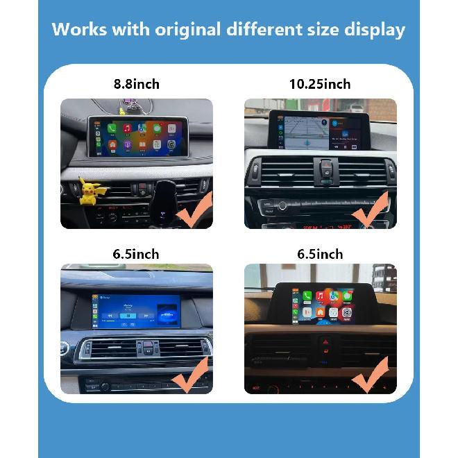 BONROAD Wireless CarPlay Android Auto Airplay Autolink Mirroring Adapter MMI Box Module For BMW F10 F11 F01 F56 F25 F20 F21 F22 F23 F30 F31 F32 F33