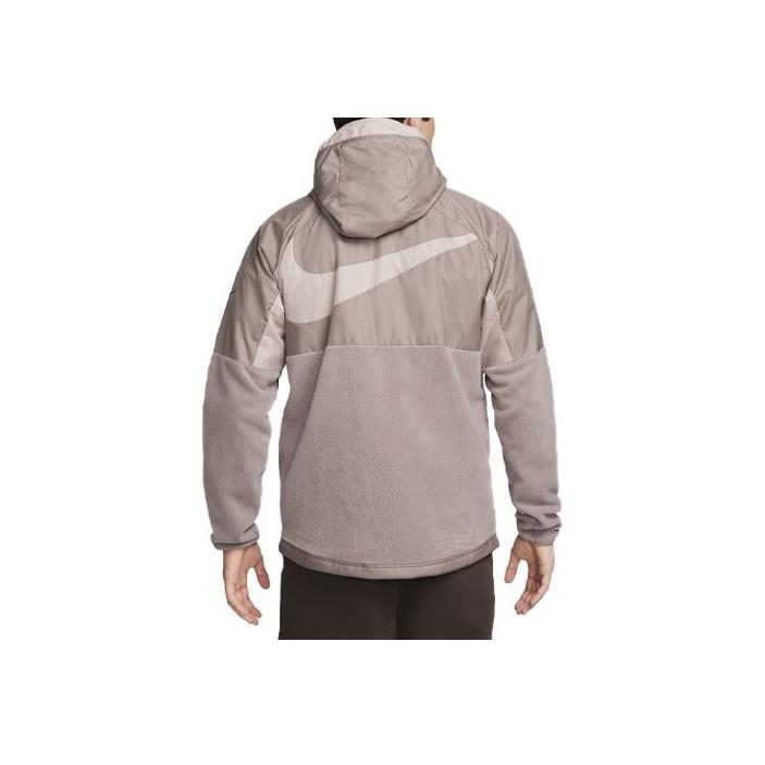 Nike Color Block Long Sleeve Hooded Jacket Men Jacket Light-Brown DX8453-209