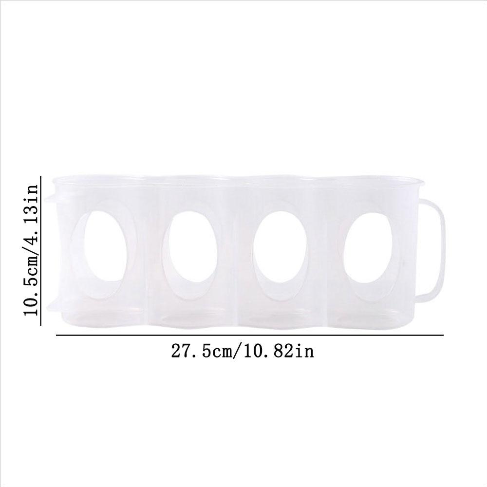 Tragbare Aufbewahrungsbox für Getränkedosen, geeignet für Kühlschrankregal, Bierdosenregal, Kühlschrankaufbewahrung, Ausziehregal, transparentes Plastik