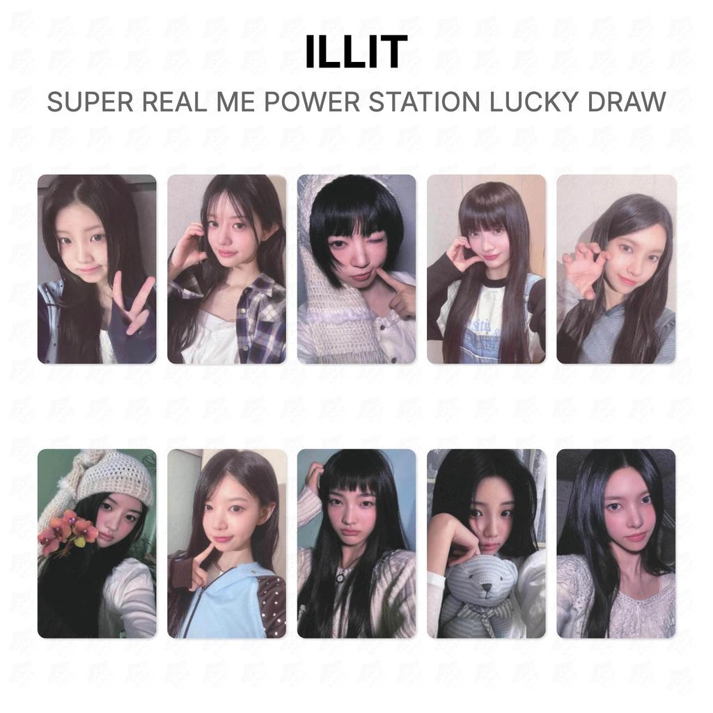 ILLIT SUPER REAL ME ESTAÇÃO DE ENERGIA SORTEIO Oficial Fotocartão