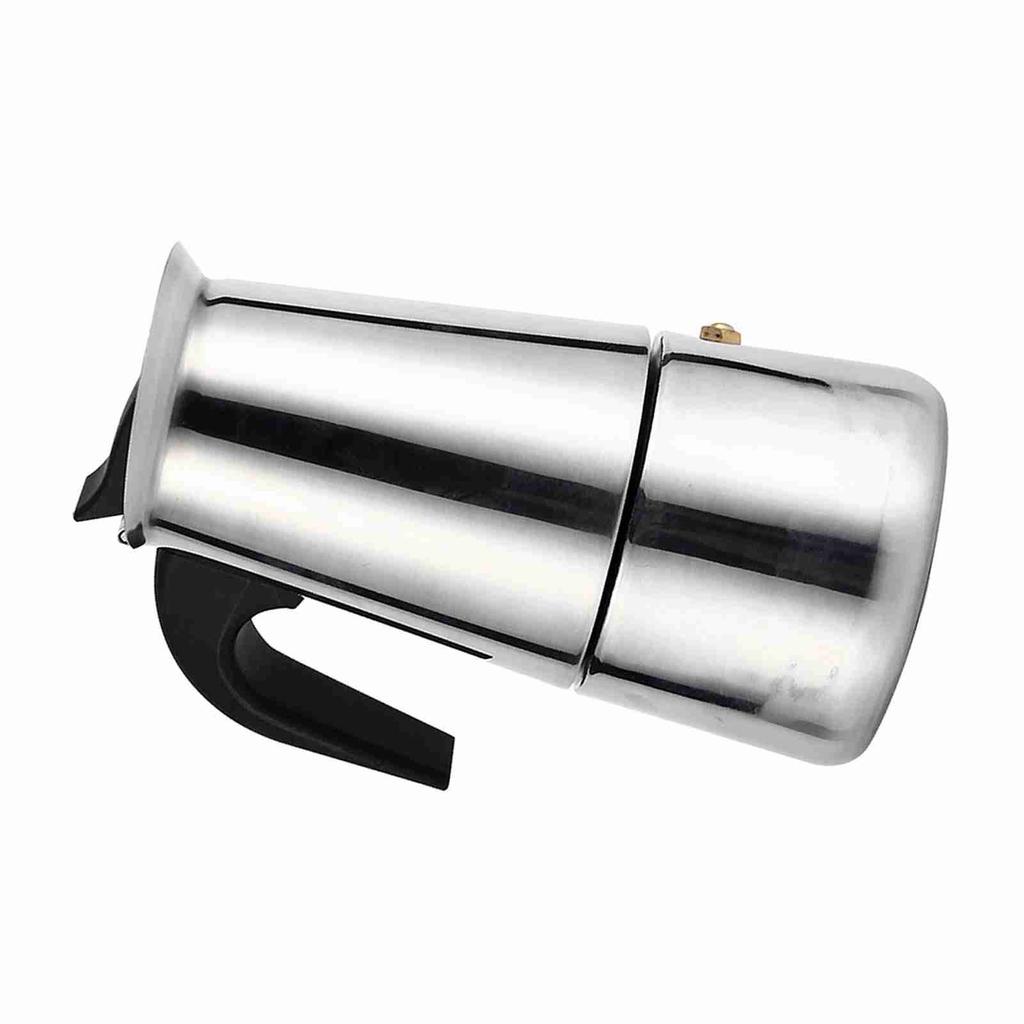 Stainless Steel Percolator Moka Pot Coffee Maker Stove Home Office Use (200ml)