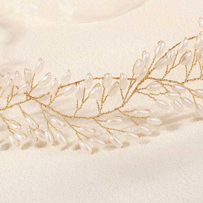 Pearls Wedding Headbands Fashionable Bridal Hairband Elegant Wedding Hairpiece for Women Seeking Elegances Weddings