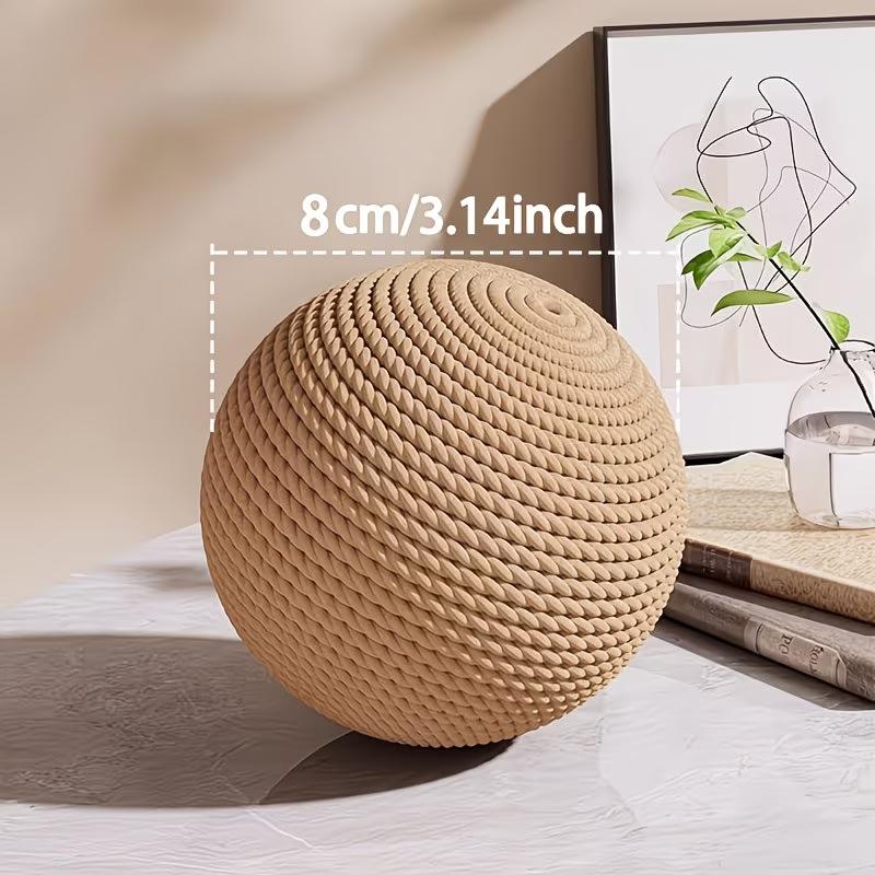 Large Sisal Cat Scratching Ball Multicolor Wear-resistant Pet Toy Self Play Molar Grinding Claw Interactive Cat Teaser Gift