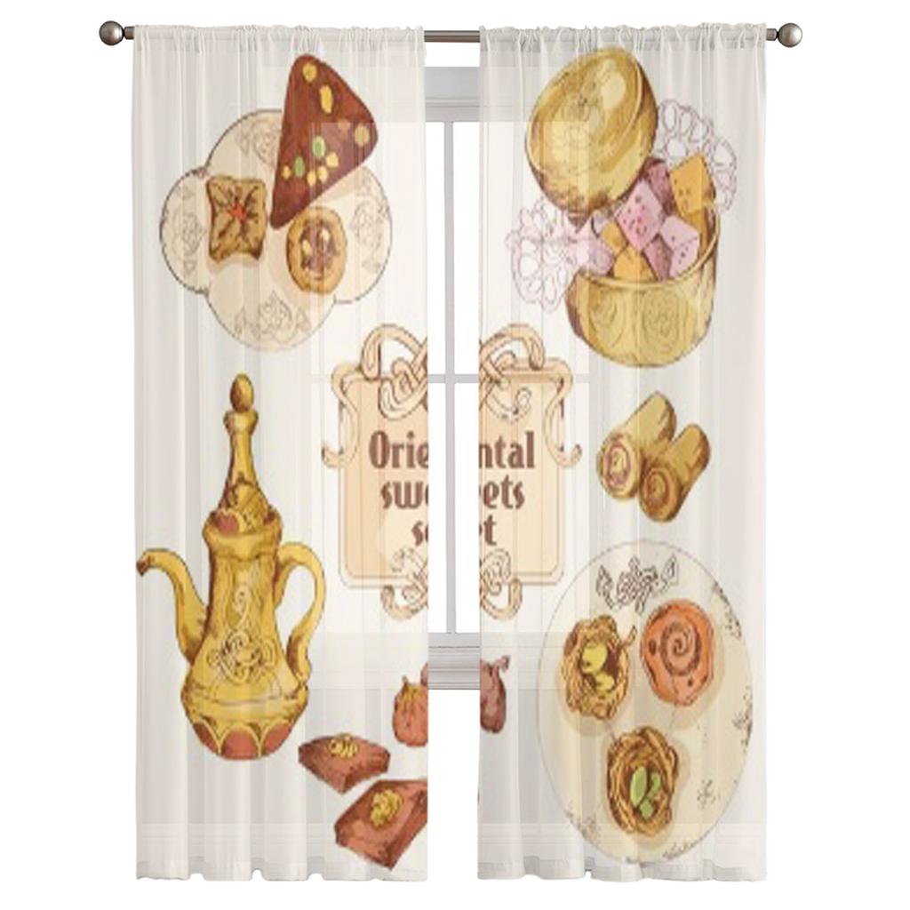 Perdele din tul din șifon, perdele din sifon, perdele din tul pentru fereastră, cu voaluri de fereastră.