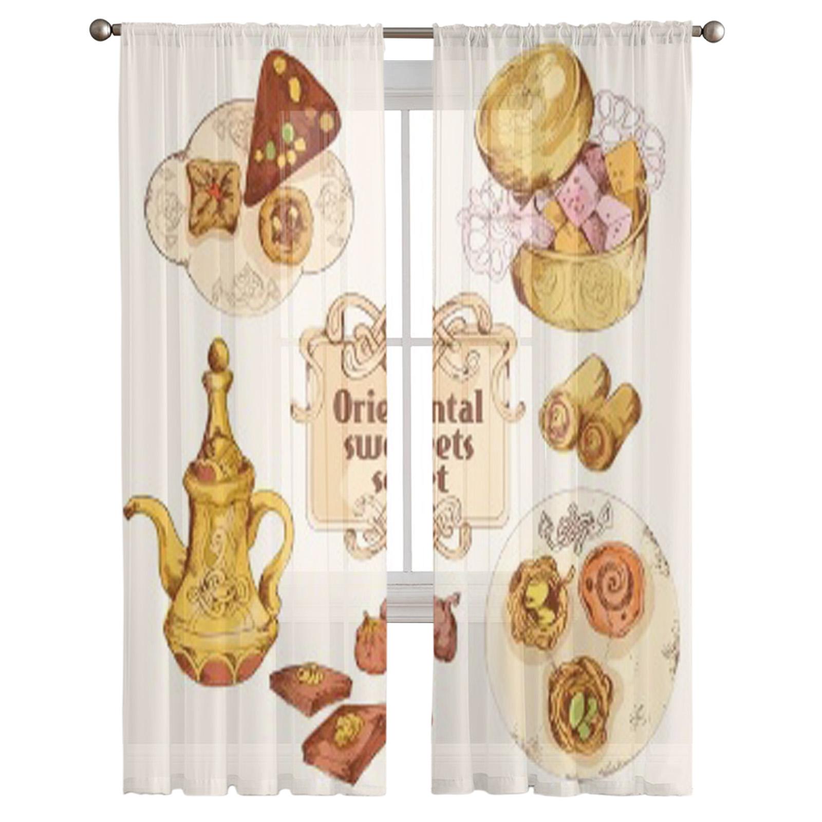 Восточные арабские турецкие кондитерские цветные сладкие десертные шифоновые прозрачные — фото 5