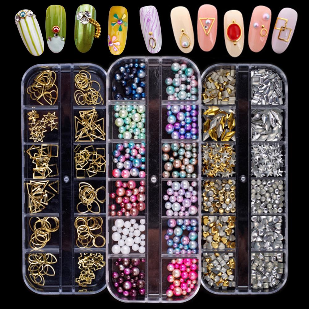 

Палитра страз для ногтей DIY Art наклейки 3D маникюр лазерный макияж DIY наклейка советы украшения